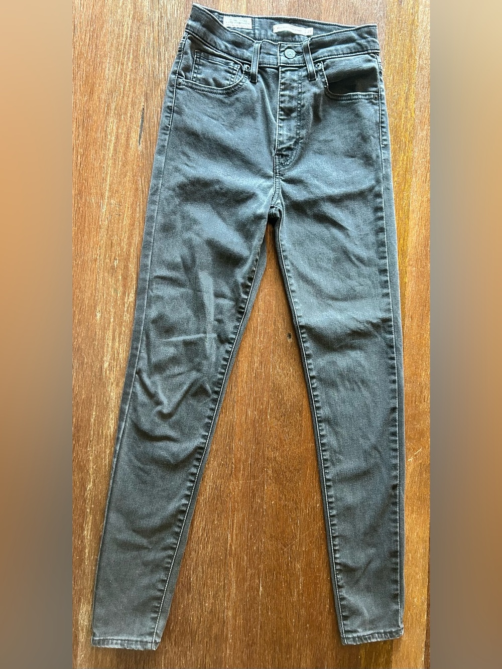 Levi’s Premium Mile High Super Skinny Jeans Gray Size 27